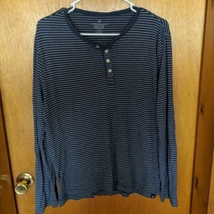 American Eagle Striped Henley